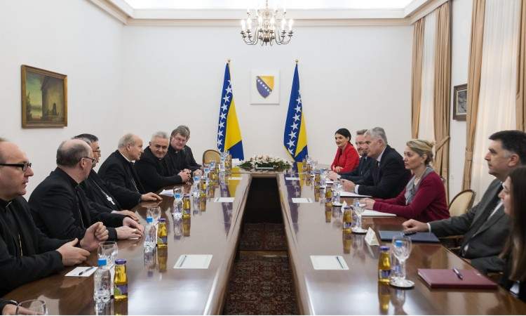 Čović i Izetbegović s predsjednikom Biskupske konferencije Austrije